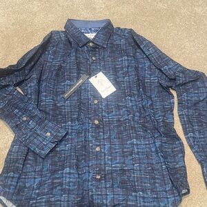 Robert Graham Anomaly  Navy and Black print shirt. Bloomingdales exclusive!